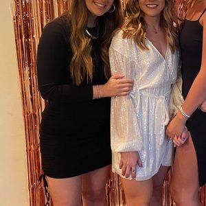 BB Dakota Black ribbed bodycon dress